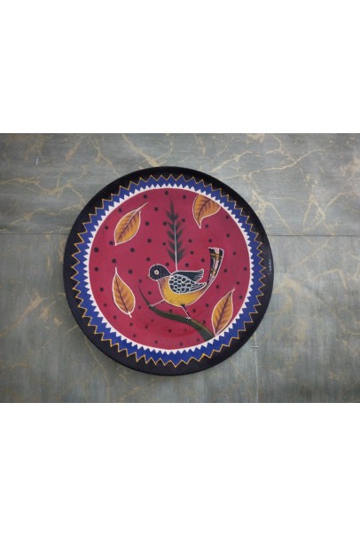 Wooden Wall Decor Plate - Multicolor Wooden Wall Decor Plate - Multicolor